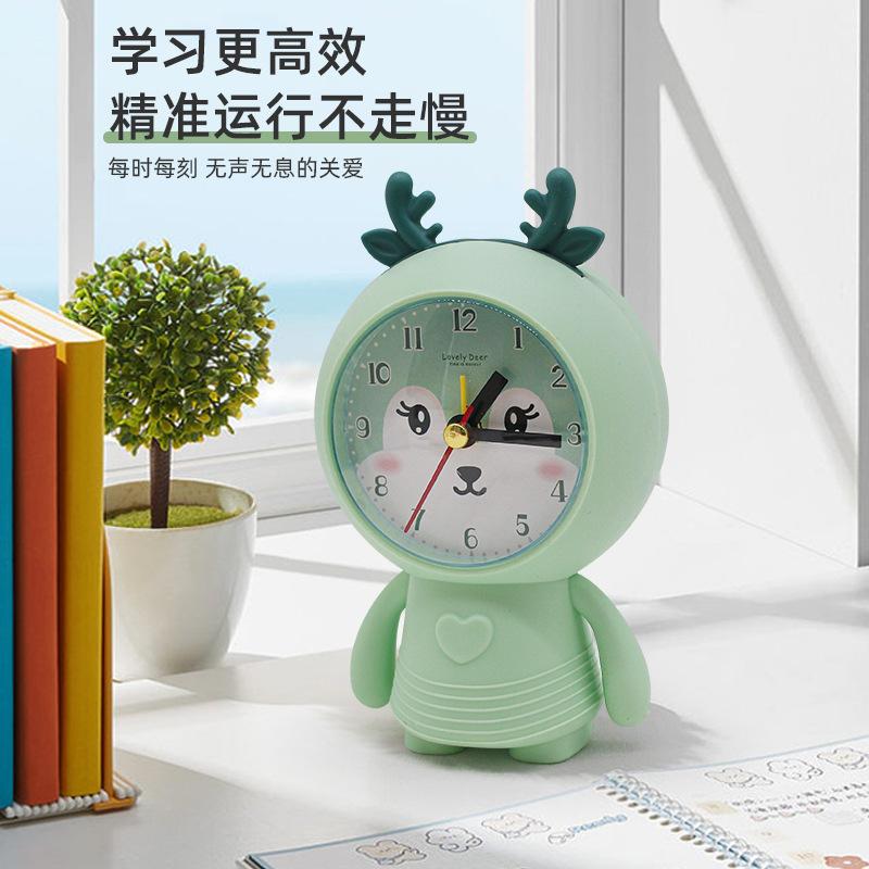 cartoon creative alarm clock children cute student timing reminder bedroom mini alarm clock student alarm clock gift Specification drawing