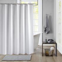 Factory Direct Supply Shower Curtain Thickened Waterproof Plain White Bathroom Polyester Shower Curtain with Hook Increased by Sinker