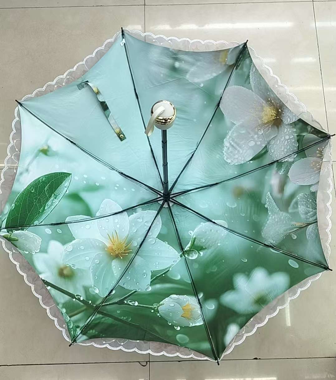 Double-layer embroidered umbrella, multi-functional sunshade and rainproof tool, windbreak, sunshade and protective umbrella, sun umbrella, umbrella integrated stall, annual review recommendation umbrella, sun umbrella detail image 6