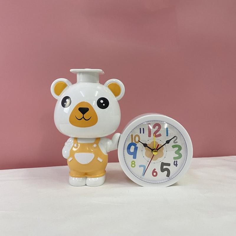 cartoon alarm clock creative bedroom bedside little alarm clock living room digital clock student desktop small gift wholesale Application Scenario