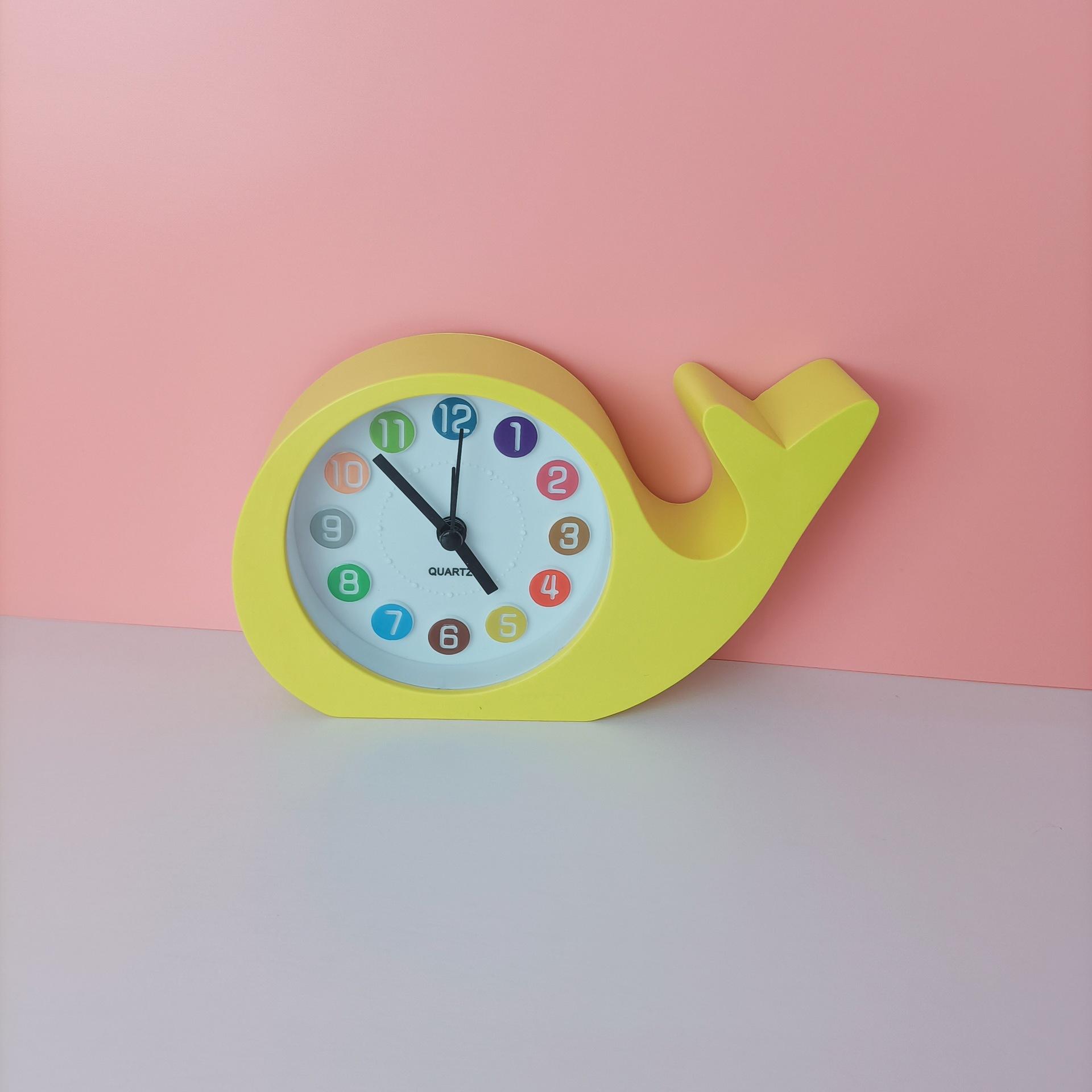simple style dolphin student mini small timepiece fresh alarm clock creative furnishings office desk clock desktop Application Scenario
