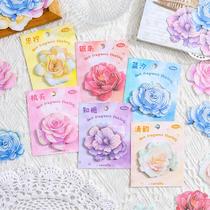 dark fragrance floating good-looking sticky notes cute strong sticky tear-off note pad creative journal note paper