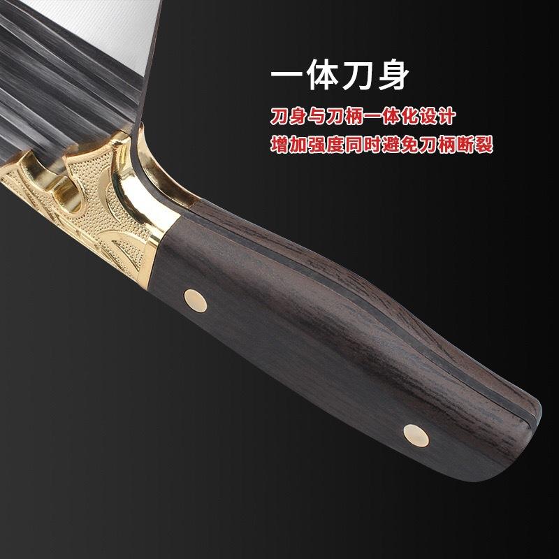 forged sharp stainless steel household kitchen knife cutting dual-purpose knife meat cutting vegetables new chinese handmade kitchen knife wholesale Specification drawing