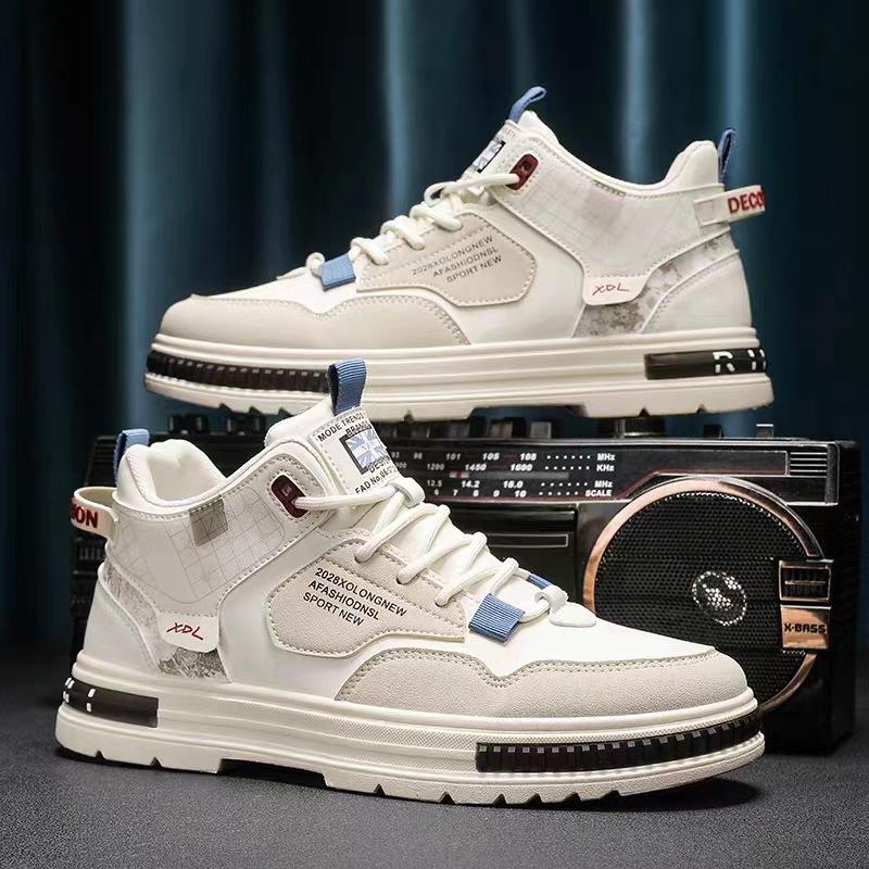 men's spring and autumn shoes 2024 new sports leisure student tiny whiteboard shoes men's boys daddy tide shoes