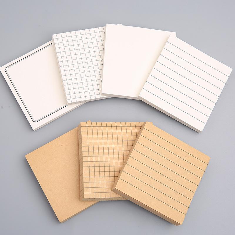 creative simple tear-off sticky note students use note paper sticky office message-leaving notes square notepad wholesale Specification drawing