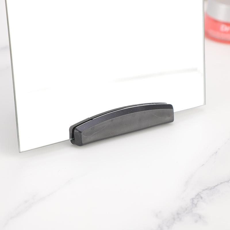 factory direct supply household high clearness makeup mirror single-sided square desktop foldable makeup mirror simple and portable dressing mirror Item Picture