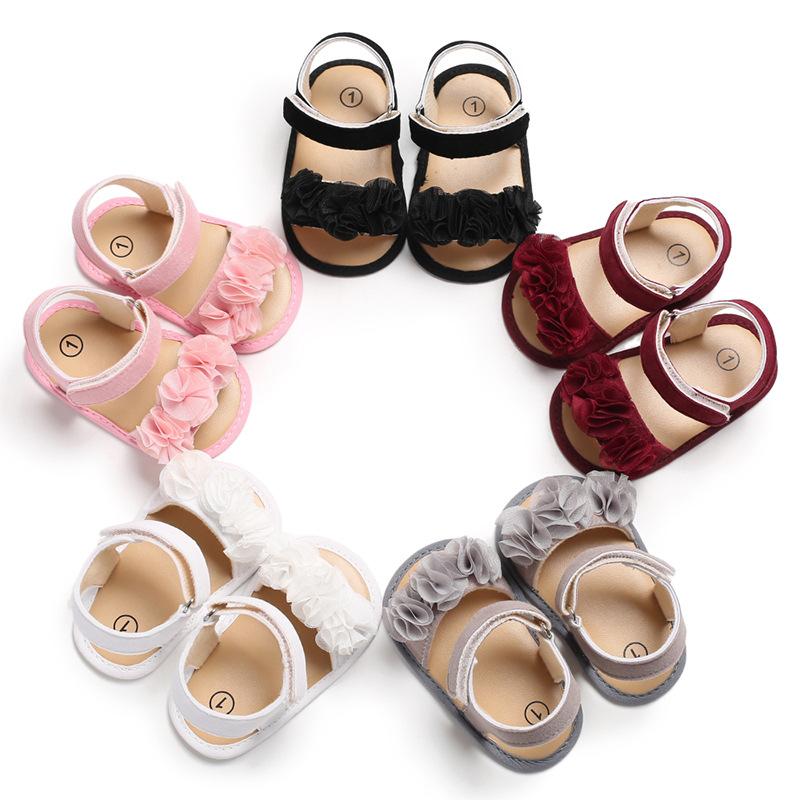 foreign trade toddler shoes 0-1 years old baby's shoes silicone sole princess shoes