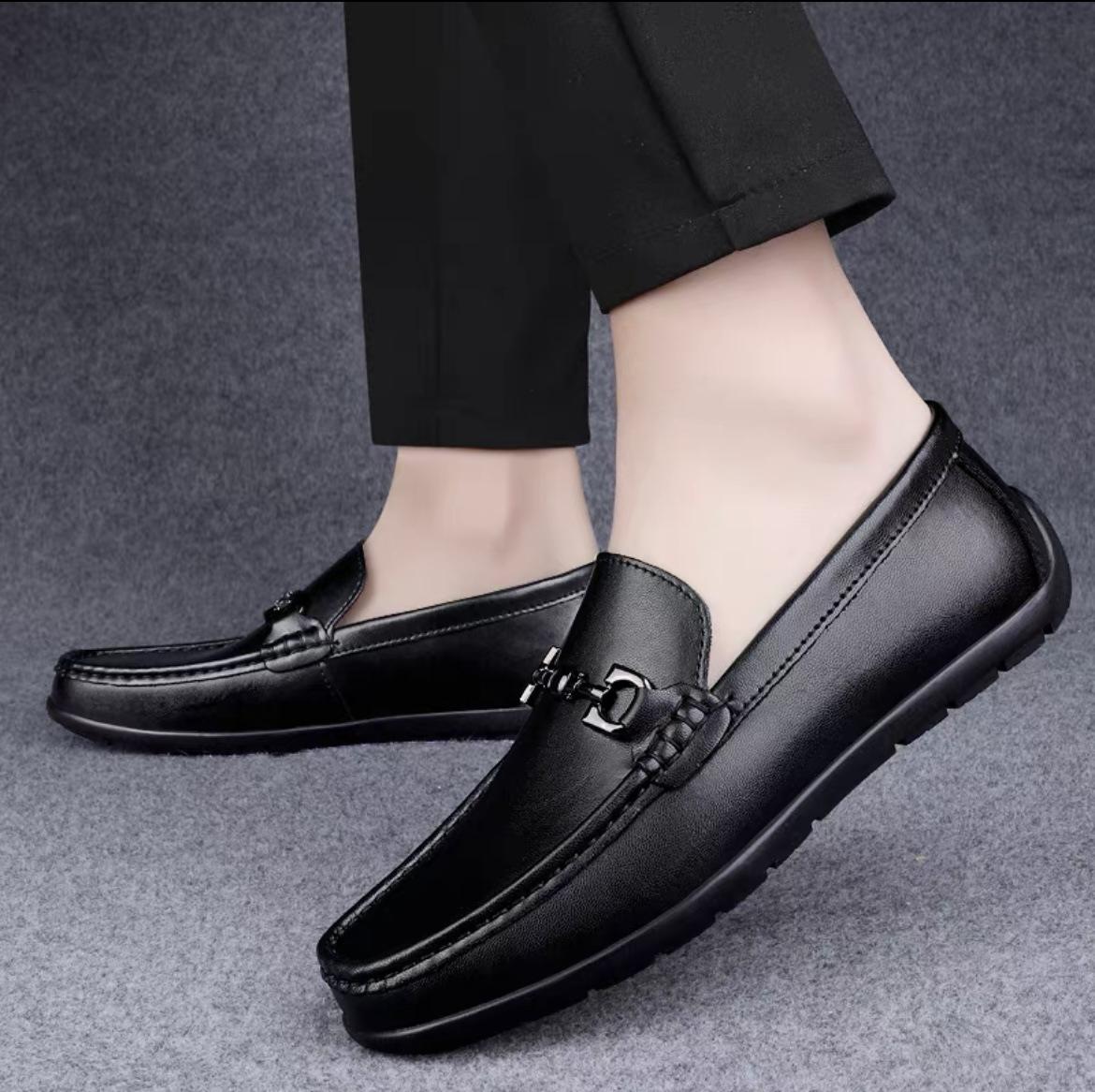 genuine leather summer peas loafers men's leather shoes manufacturers popular men's shoes new leather soft bottom soft 5524b188