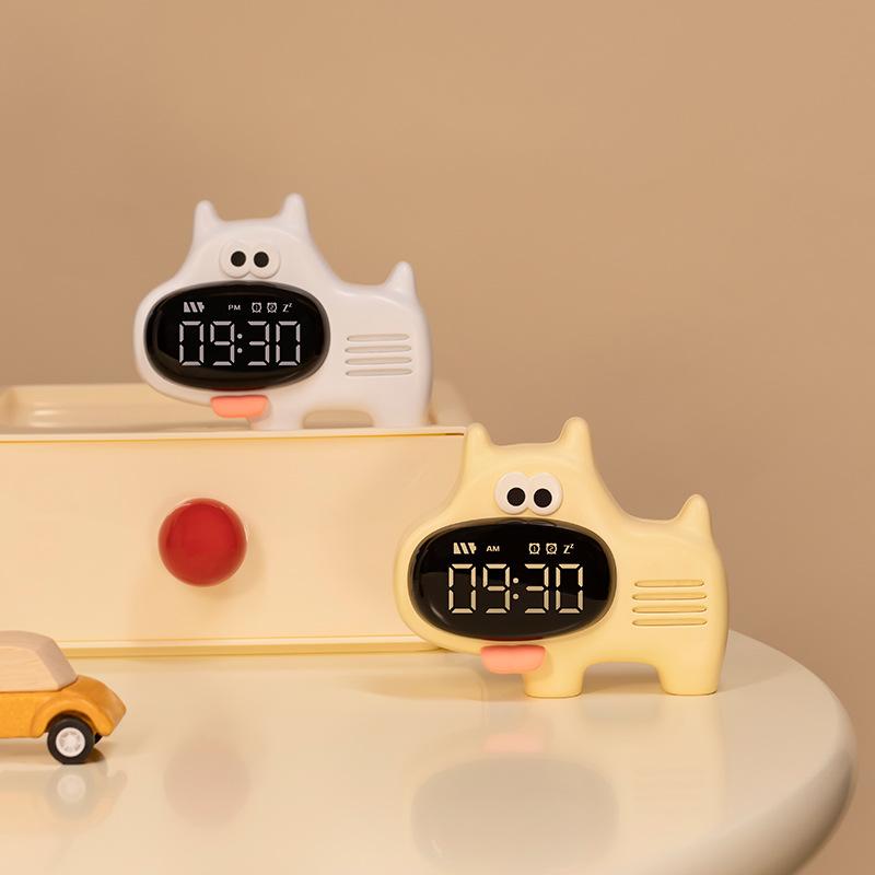 big nose dog alarm clock cute cartoon children student electronic charging smart alarm clock practical alarm clock creative alarm clock