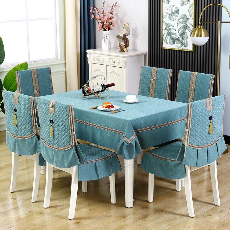 Dining Table Cloth Chair Cushion Set Household Chair Cover Home Fabric Dining Table Cloth Coffee Table Cloth Chair Cover Factory Wholesale