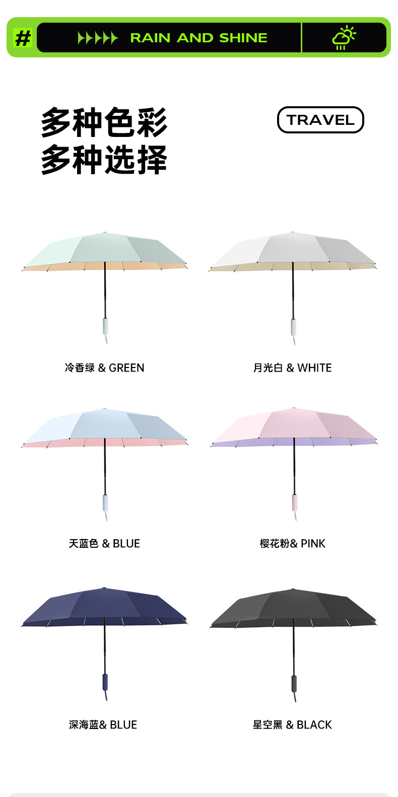Umbrellas, thumb umbrellas, small household appliances, sun umbrellas, rainproof tools, windproof and sunshade umbrellas, sun umbrellas, daily necessities, essential small household appliances for annual inspection at stalls detail image 10
