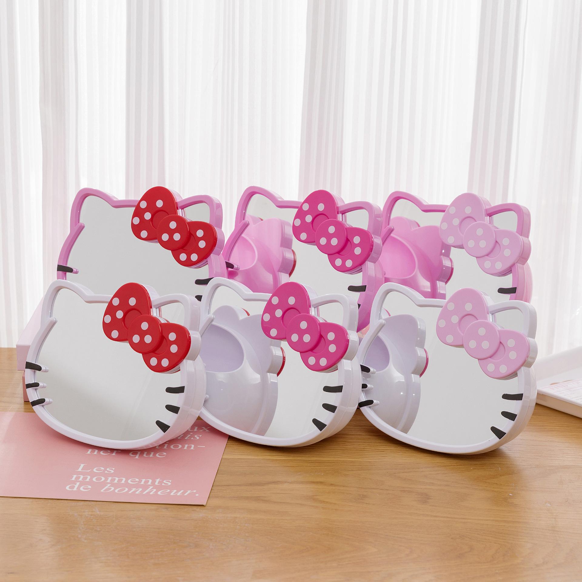 cute face towel sundries storage box manicure ins desktop desk mirror diy handmade makeup mirror wholesale Application Scenario