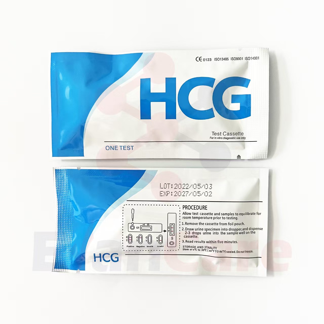 外贸跨境出口英文HCG蓝白妈妈卡验孕棒 测孕试纸，验孕卡详情4