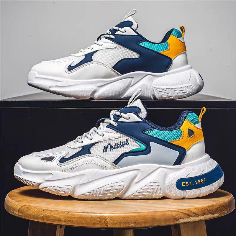 men's shoes spring and autumn 2024 new popular shoes men's versatile summer breathable men's non-slip sports daddy tide shoes
