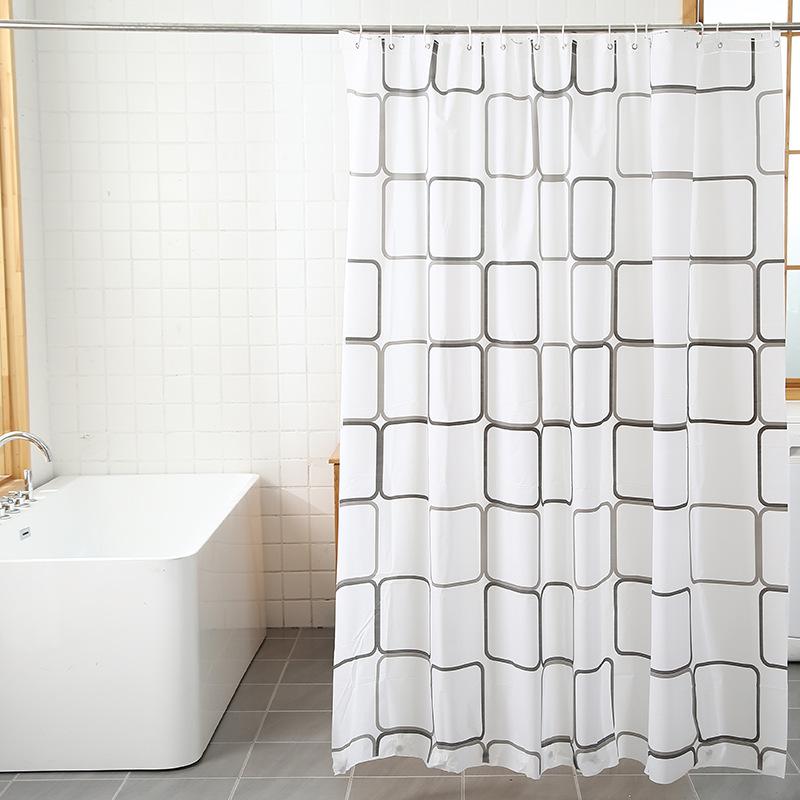 amazon black and white large plaid shower curtain peva simple home shower curtain