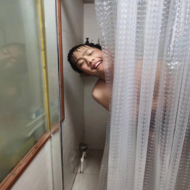 bathroom eva shower curtain 3d translucent thickened home bathroom bathroom hotel partition bathroom curtain