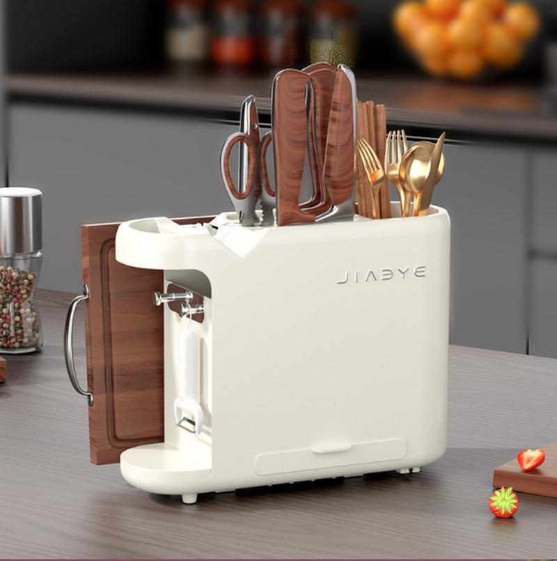 kitchen knife holder kitchen knife kitchen knife storage rack with sharpening stone single pulley chopsticks box integrated storage chopping board rack