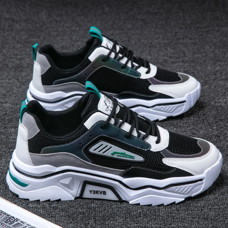 Men's Shoes 2021 New Summer Breathable All-Match Mesh Sports Leisure Youth Daddy Ins Fashion Shoes thumbnail