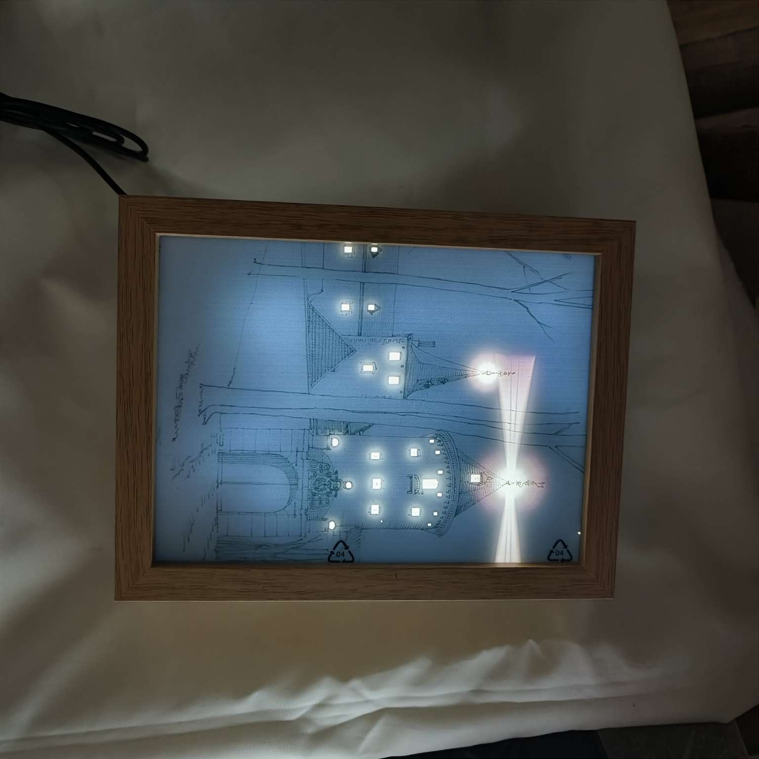 Light painting, luminous handicrafts, lighting fixtures, decorative lamps, creative gift cards, a few jiao cards, unique gift cards, exquisite collection, luminous detail image 9