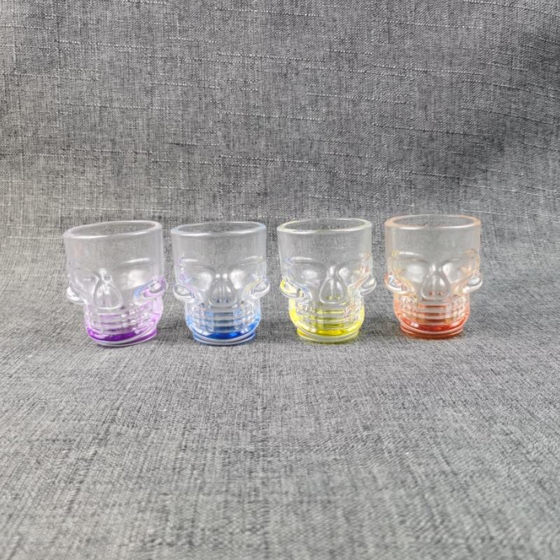 40ml60ml colorful tass peach heart skull square whiskey agave vodka wine cup