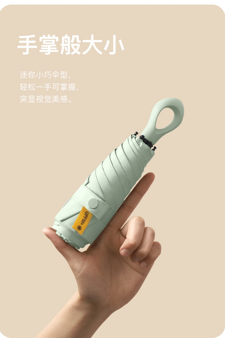 雨伞拇指伞 日用百货小家电 遮阳伞太阳伞挡风防雨工具 摊位年审专用 雨伞太阳伞一体化方便携带详情图3