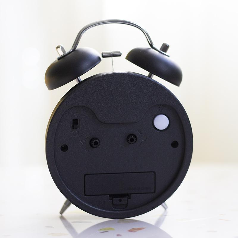 luminous metal bell alarm clock student children wake up artifact bedroom bedside desktop mechanical alarm clock super loud Specification drawing