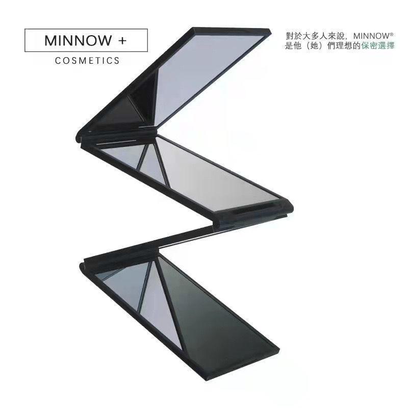 folding four-side mirror look at the back of the head mirror yourself haircut mirror creative rolled up haircut mirror yourself frog mirror