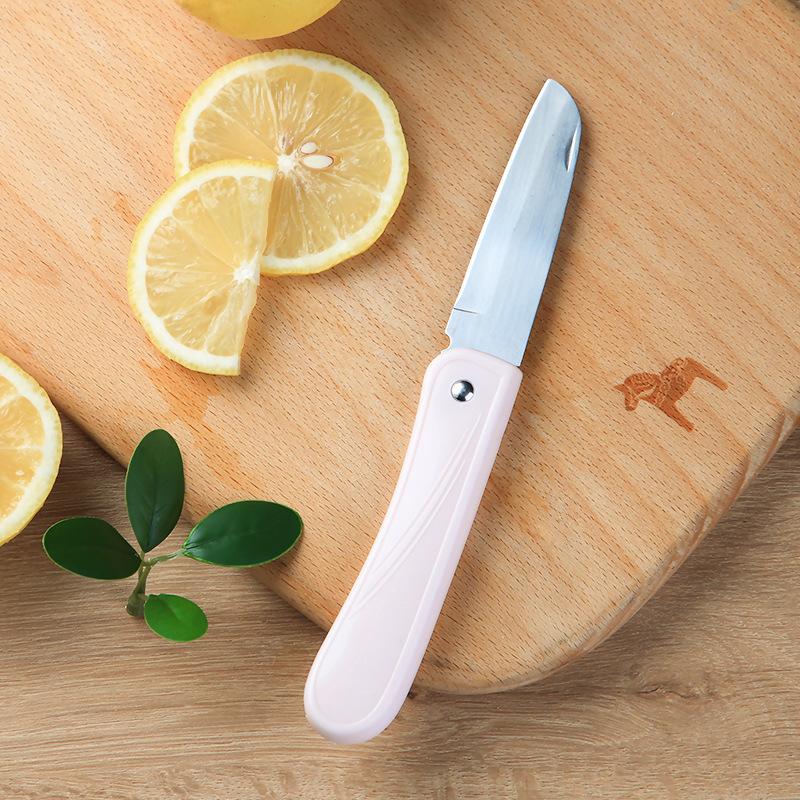 stainless steel folding fruit knife household portable portable small scraping knife kitchen knife peeler fruit knife Application Scenario