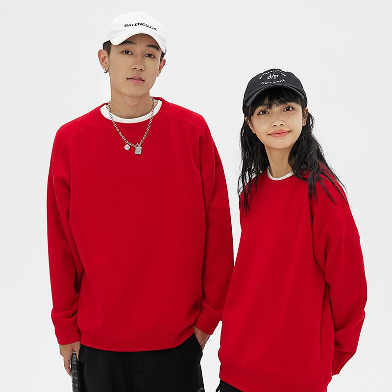 卫衣女宽松韩版/女装/卫衣/针织开衫女/女装女式宽松时尚休闲白底实物图