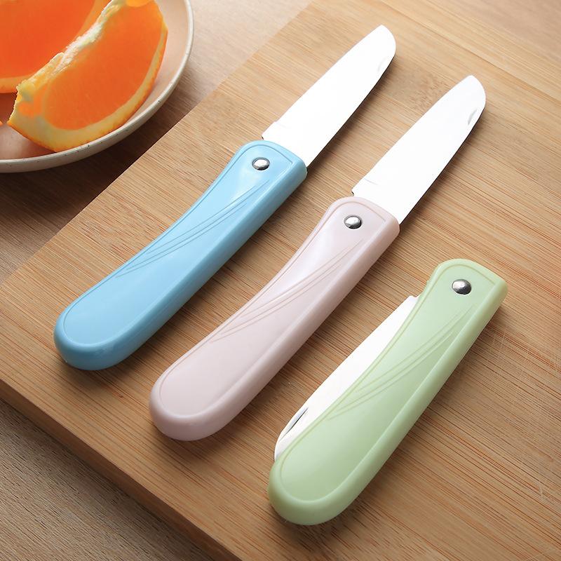 stainless steel folding fruit knife household portable portable small scraping knife kitchen knife peeler fruit knife full figure