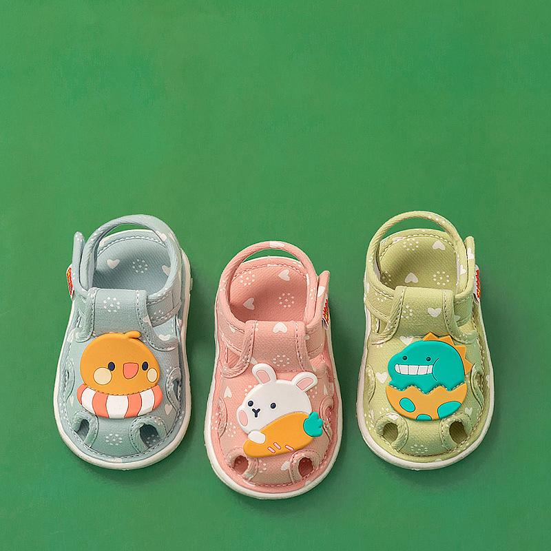cheerful mario baby's shoes male and female baby shoes baby toddler shoes soft bottom 1-3 years old closed toe squeaky shoes