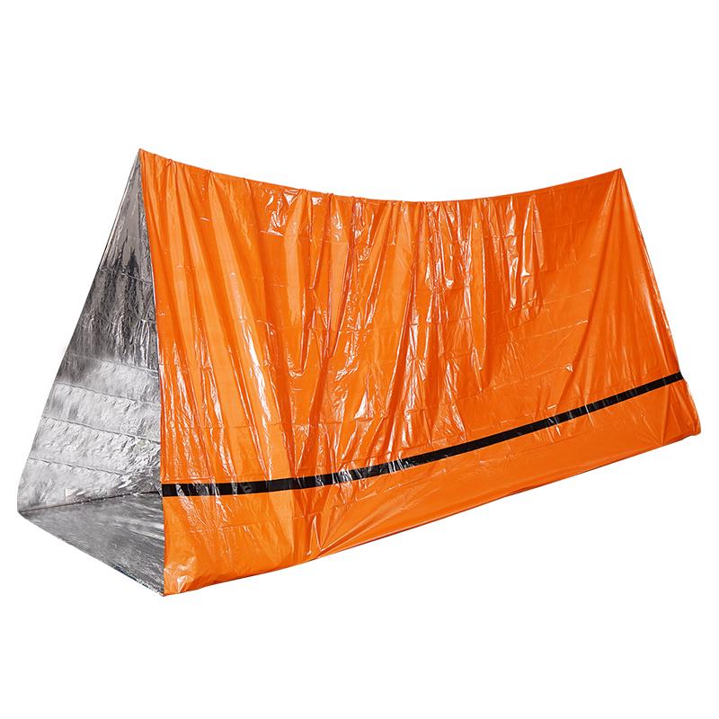Outdoor PE Emergency Tent Portable Thermal Emergency Sleeping Bag Thermal Blanket Life-Saving Shelter First-Aid Sleeping Bags Emergency Kit Item Picture