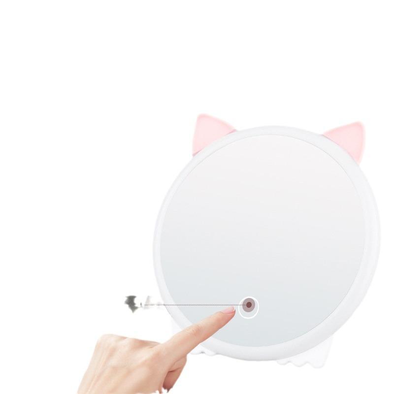 internet celebrity ins desktop led make-up mirror desktop dormitory girl heart luminous mirror advanced with light high definition vanity mirror Item Picture