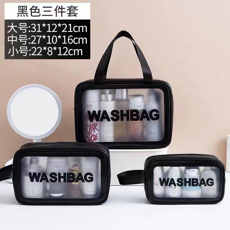 化妆包washbag 外贸美妆收纳 化妆品收纳袋防水 洗漱包手提洗浴包产品图