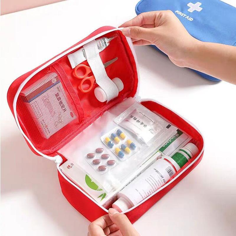 epidemic prevention supplies first aid kits car medicine bag first-aid kit large travel portable medicine organizing storage bag details Picture
