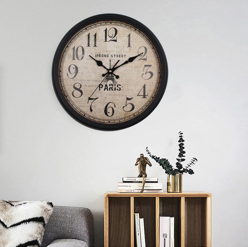 Wall Clock Home Living Room Background Quartz Clock Fashion Clock Silent Bedroom Pocket Watch Decoration Hanging Clock Alarm Clock