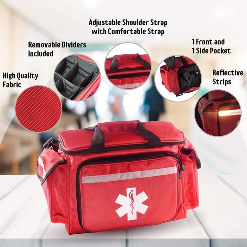 Outdoor Export Manufacturer Logo Rescue Bag 1680d Oxford Cloth Portable First Aid Kits Three Colors First Aid Kits