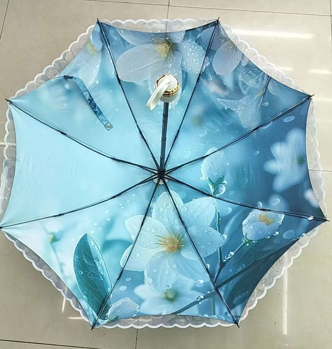 Double-layer embroidered umbrella, multi-functional sunshade and rainproof tool, windbreak, sunshade and protective umbrella, sun umbrella, umbrella integrated stall, annual review recommendation umbrella, sun umbrella detail image 5