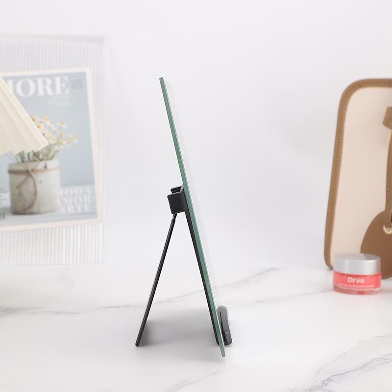 factory direct supply household high clearness makeup mirror single-sided square desktop foldable makeup mirror simple and portable dressing mirror Application Scenario