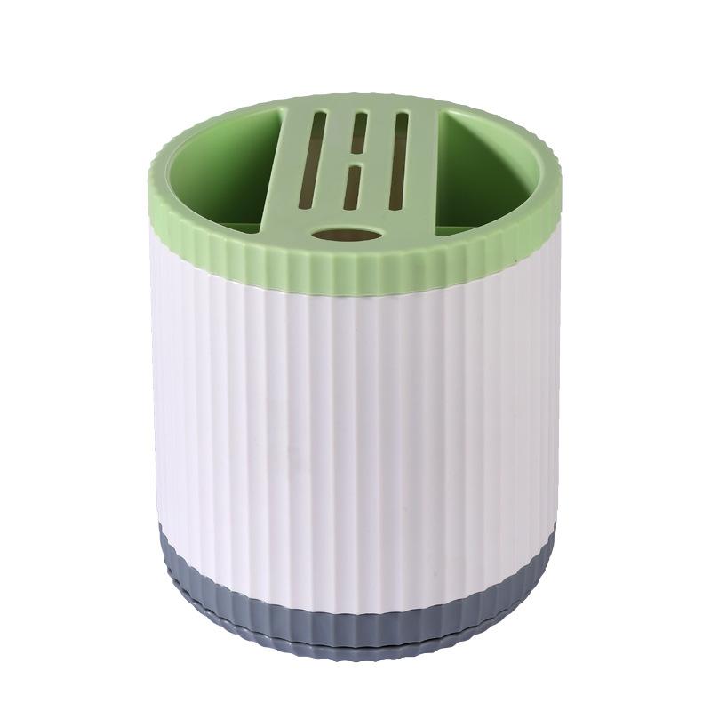 Integrated Draining Storage Rack Rotating Knife Holder Household Multi-Functional Table Storage Artifact Kitchen Knife Chopsticks Box Item Picture