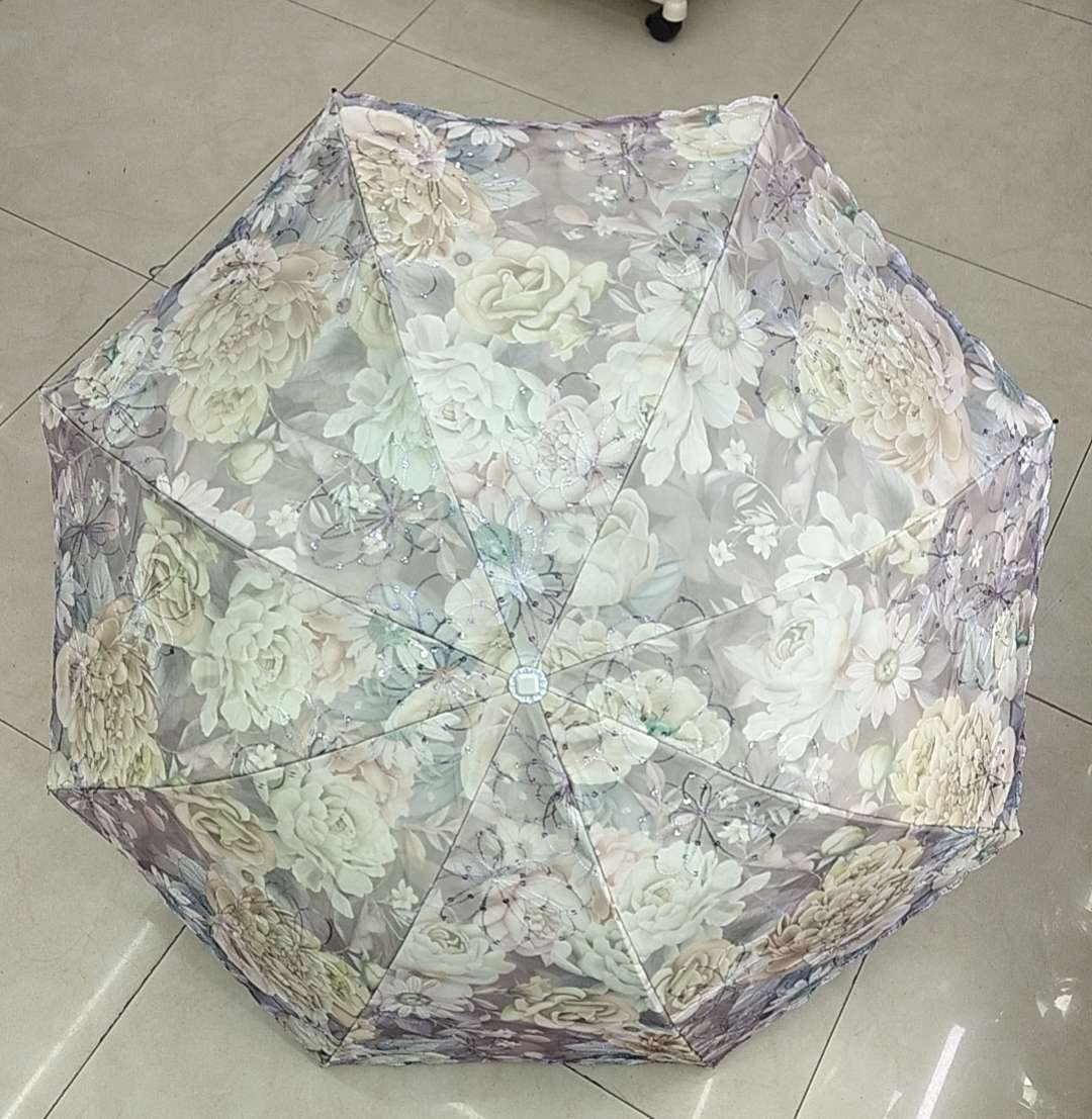 Double-layer embroidered umbrella, multi-functional sunshade and rainproof tool, windbreak, sunshade and protective umbrella, sun umbrella, umbrella integrated stall, annual review recommendation umbrella, sun umbrella detail image 10