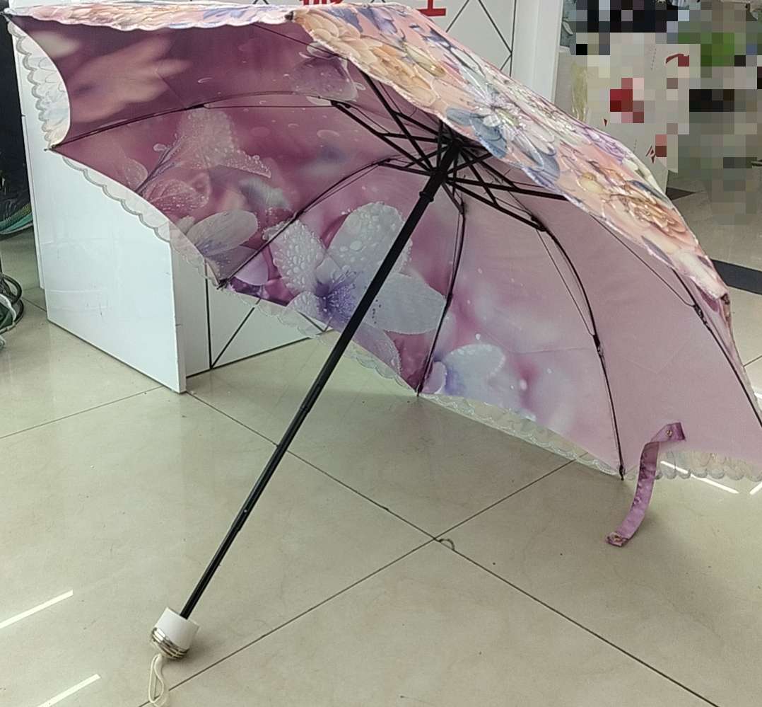 Double-layer embroidered umbrella, multi-functional sunshade and rainproof tool, windbreak, sunshade and protective umbrella, sun umbrella, umbrella integrated stall, annual review recommendation umbrella, sun umbrella detail image 7
