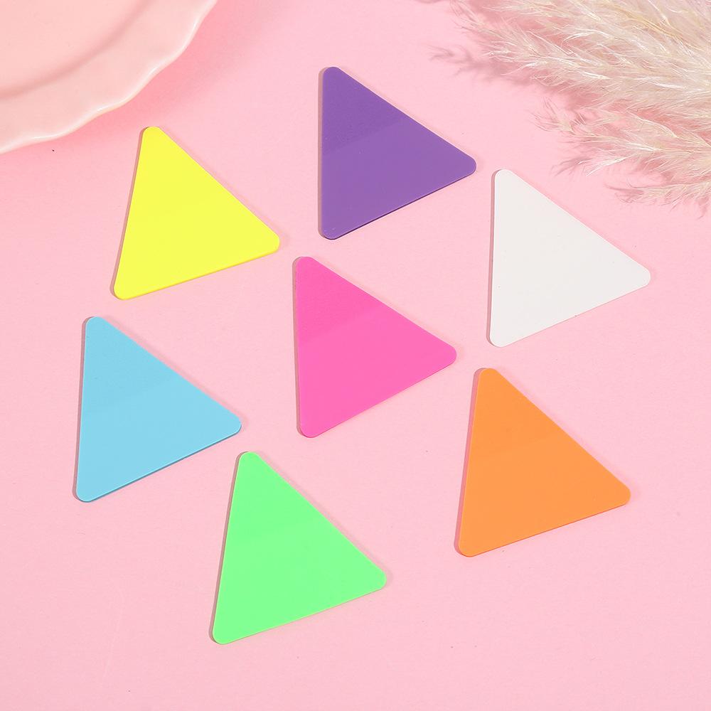 transparent triangle sticky notes sticky pet solid color strong sticky sticky notes ins note in stock wholesale