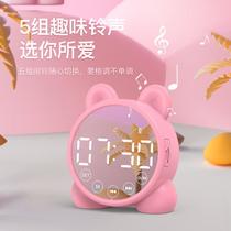 source factory new bluetooth speaker clock speaker mirror speaker mini card-inserting gift alarm clock card-inserting speaker