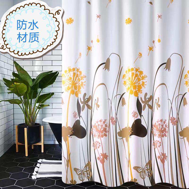 bathroom bath curtain shower curtain thickened household bathroom hotel supplies bathroom water curtain shower luxury water retaining