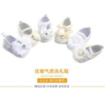 spring and autumn new satin baby shoes baby shoes soft bottom baby shoes year-old princess shoes baptism shoes wholesale 0810