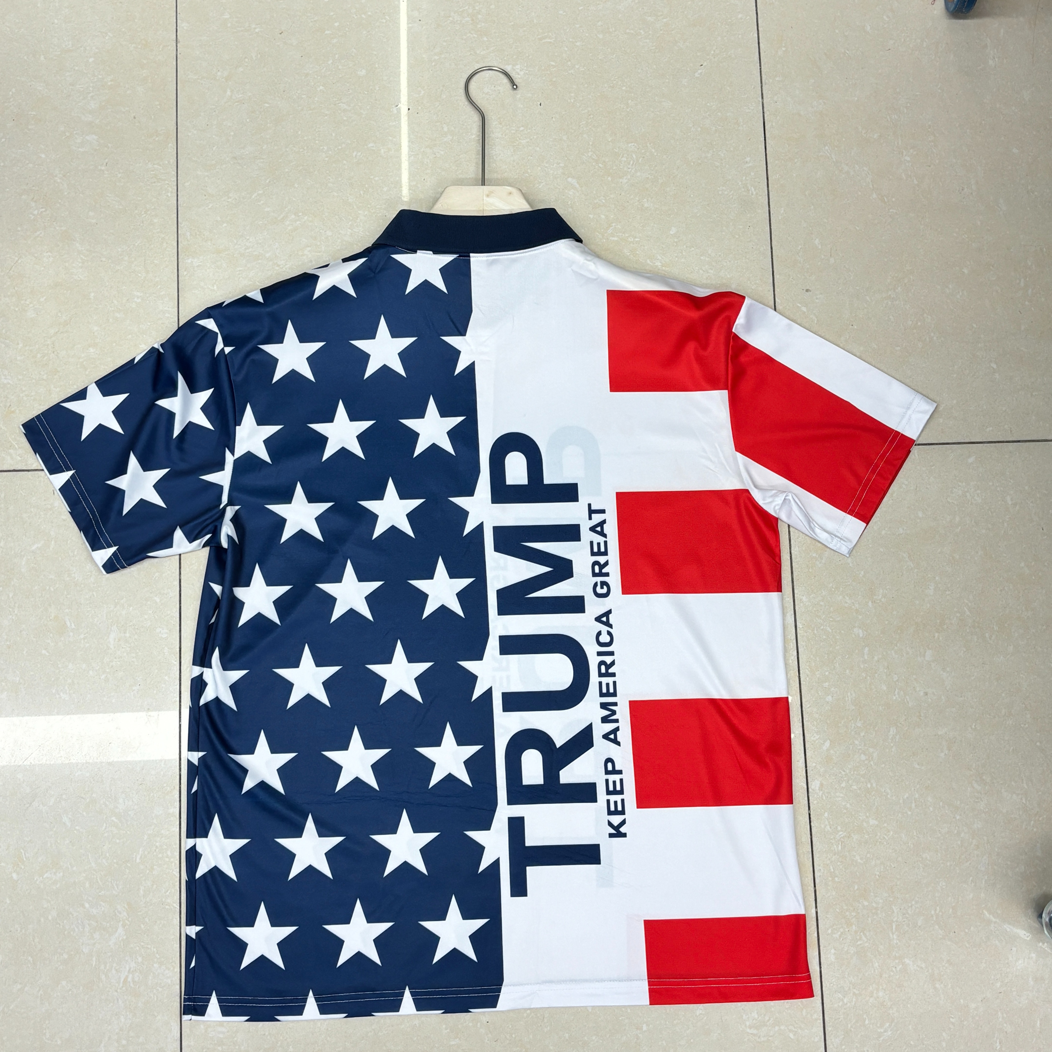 Professional customized advertising shirts for cross-border presidential campaign uniforms, men's short-sleeved casual polo shirts Application Scenario