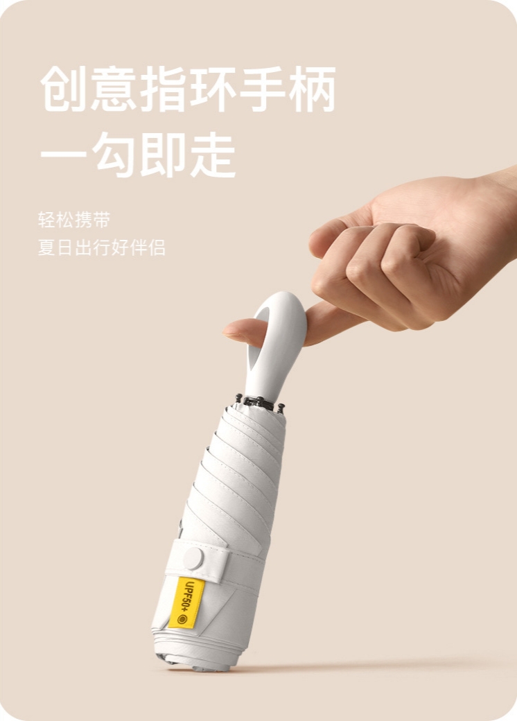 雨伞拇指伞 日用百货小家电 遮阳伞太阳伞挡风防雨工具 摊位年审专用 雨伞太阳伞一体化方便携带详情图2
