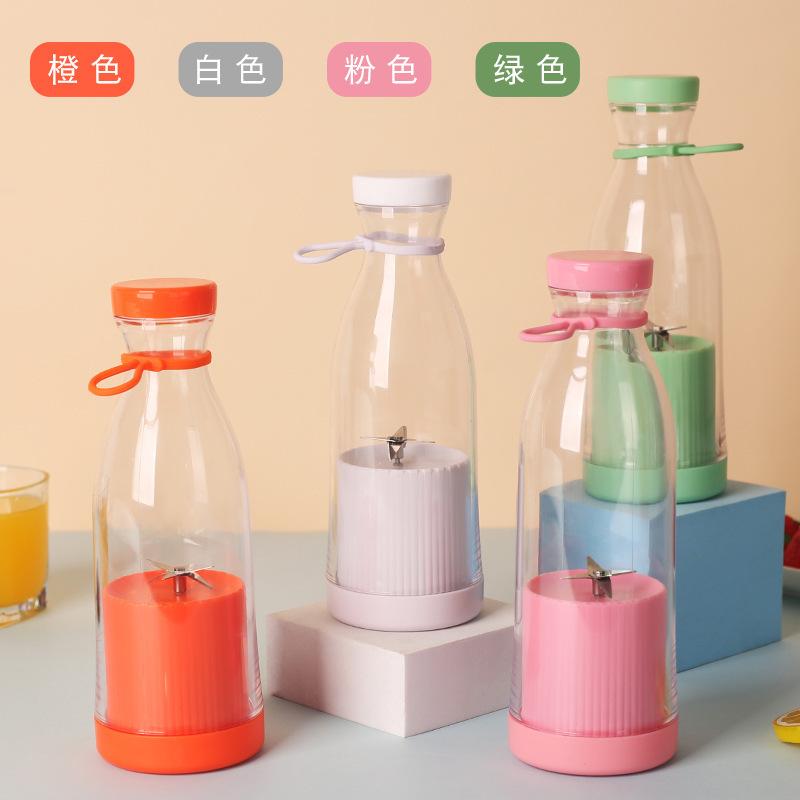 2023 New Portable Wine Bottle Electric Juicer Cup Beverage Bottle Juicer Cup 6-Leaf Cutter Head Portable Portable Cup