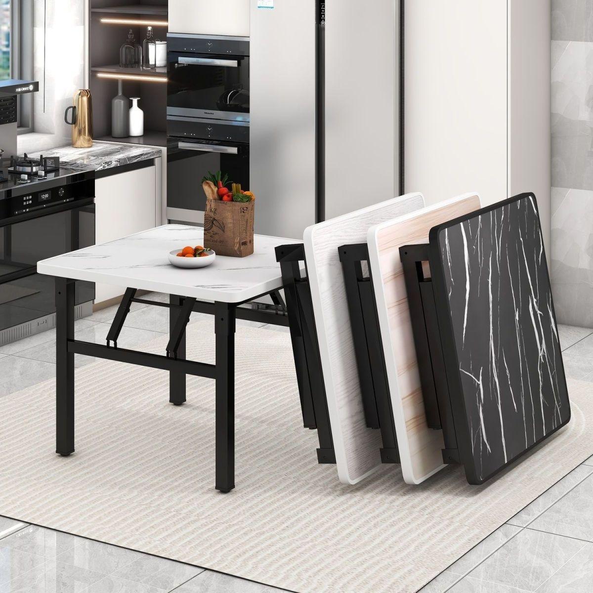 foldable table square household dining table dining small table simple rental room dining table outdoor stall low table